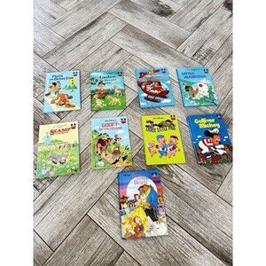 Walt Disney's Wonderful World Of Reading Lot Of 9 Hardcover Books Vintage